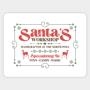 Santa's Workshop - Merry Xmas Magnet